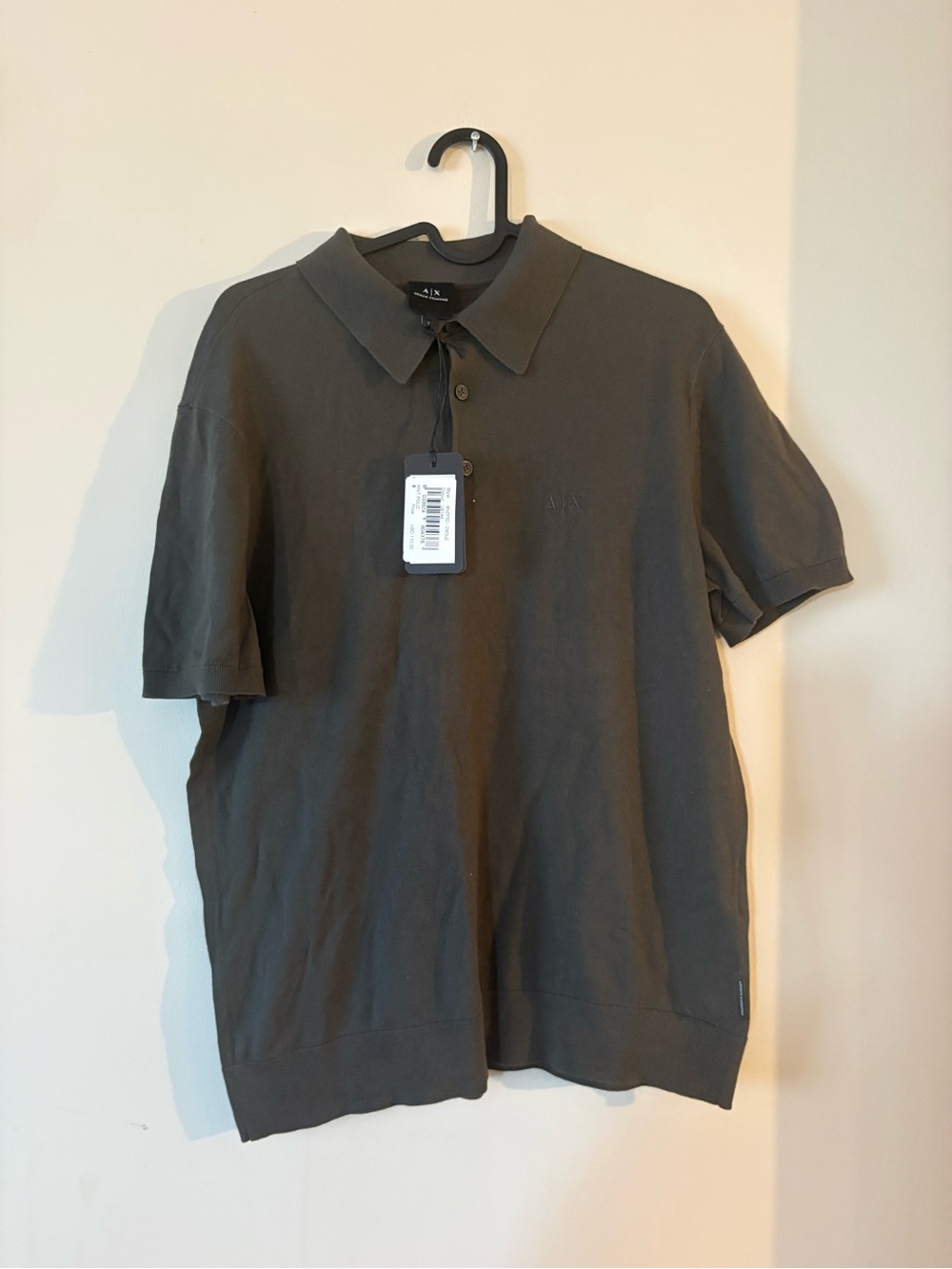 Men's Armani Exchange Polo Shirt in Dark Olive - New with tags size S